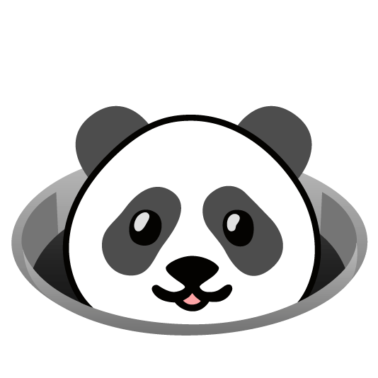 panda face hole
