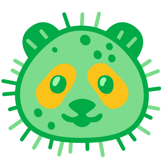 panda face microbe