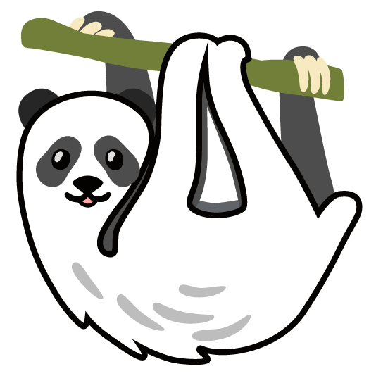 panda face sloth
