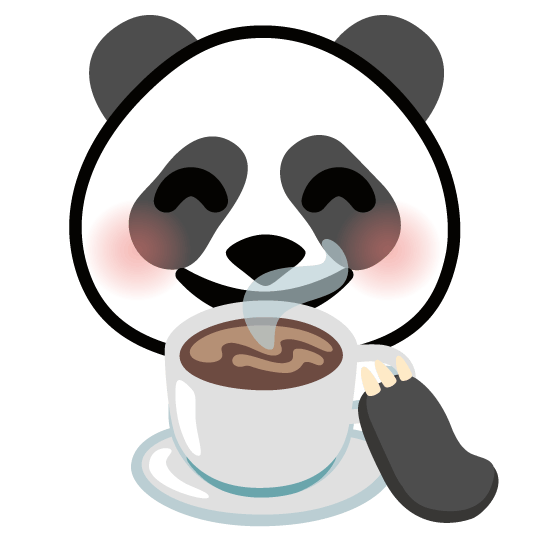 panda face coffee
