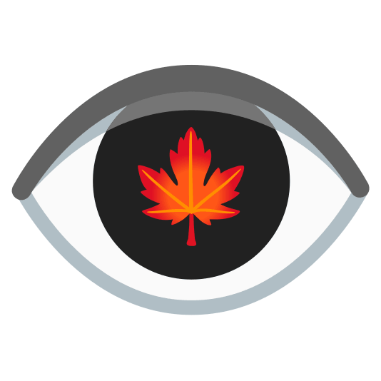 eye maple leaf