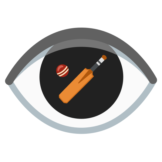 eye cricket bat and ball