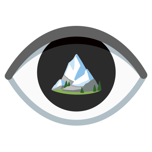 eye snow capped mountain