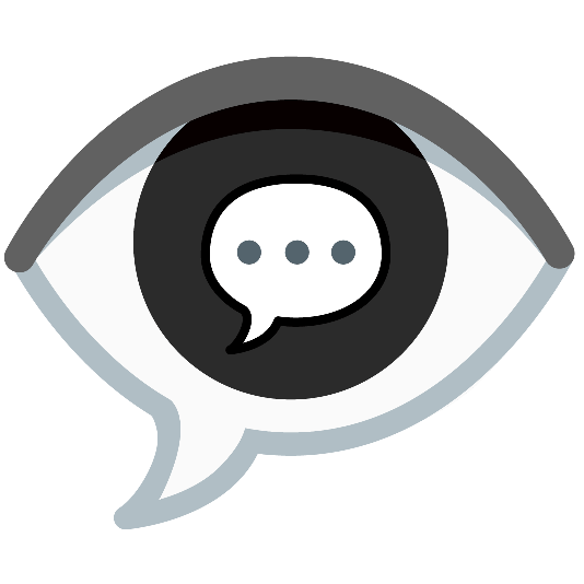 eye speech balloon