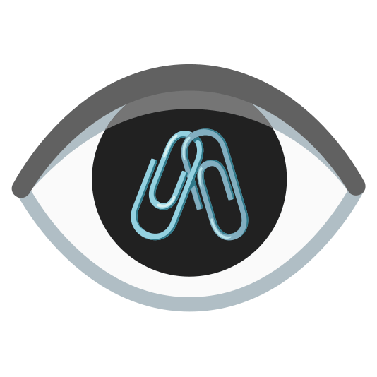 eye linked paperclips