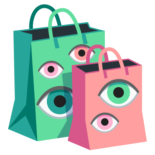 eye shopping bags