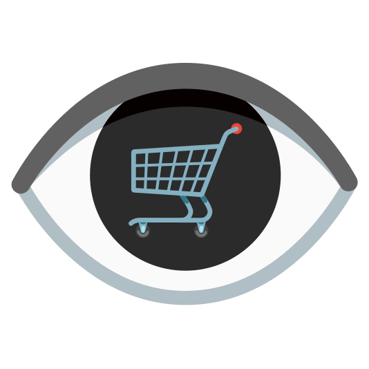 eye shopping trolley