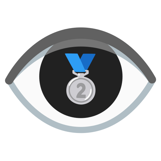 eye second place medal