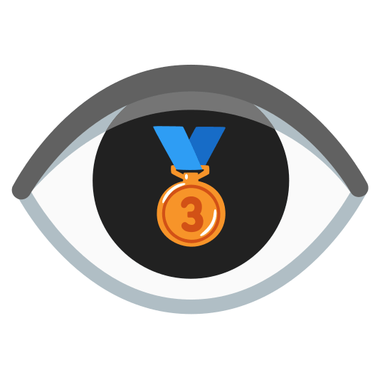 eye third place medal