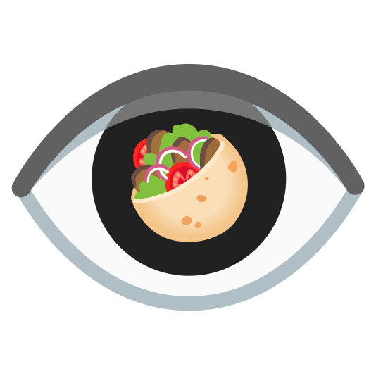 eye stuffed flatbread