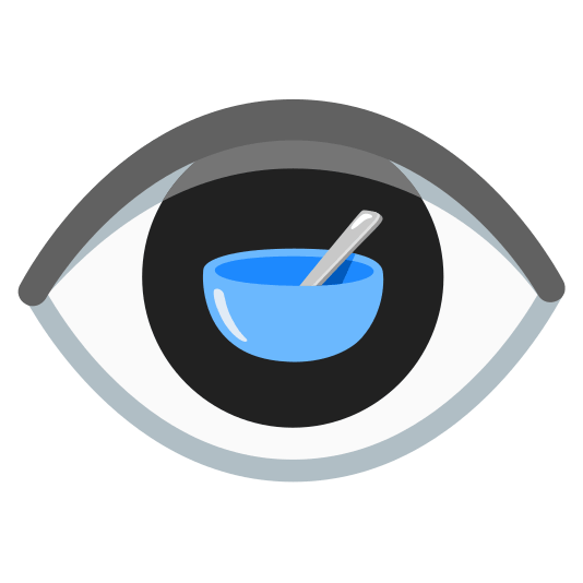 eye bowl with spoon