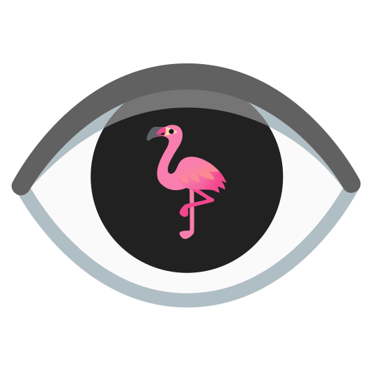 eye flamingo