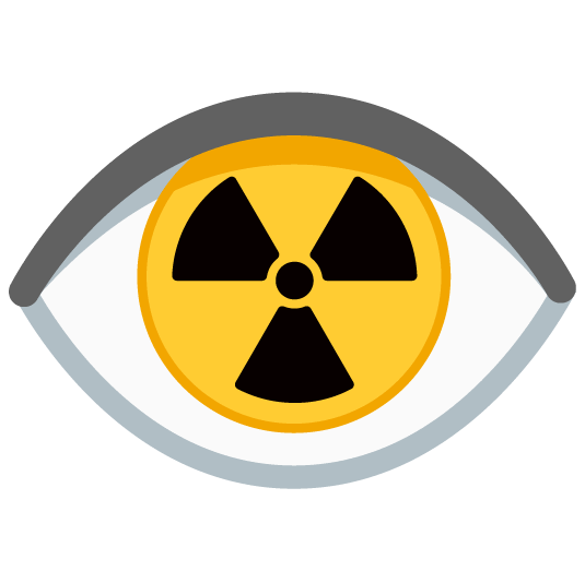 eye radioactive sign
