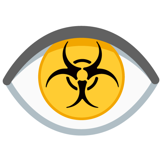 eye biohazard sign