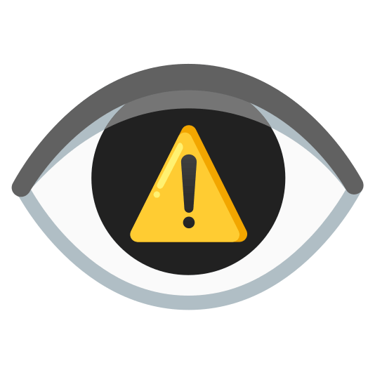 eye warning