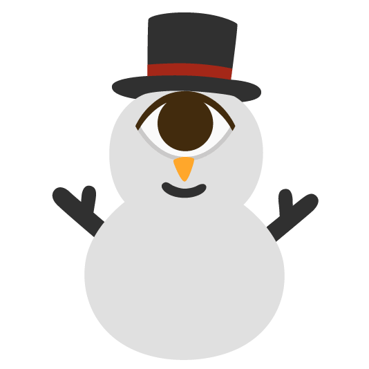 eye snowman without snow
