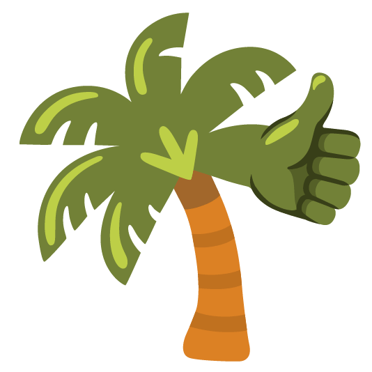 +1 palm tree