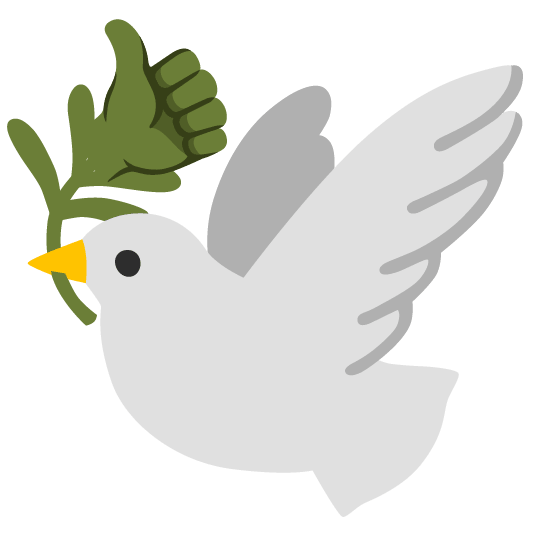 +1 dove of peace