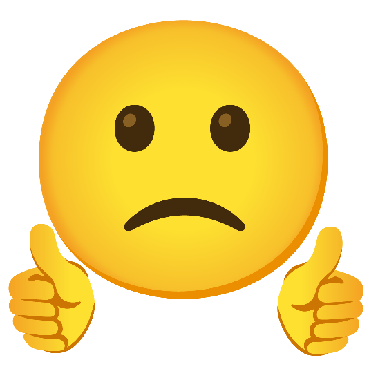 +1 slightly frowning face