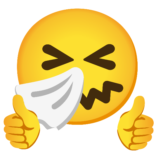 +1 sneezing face