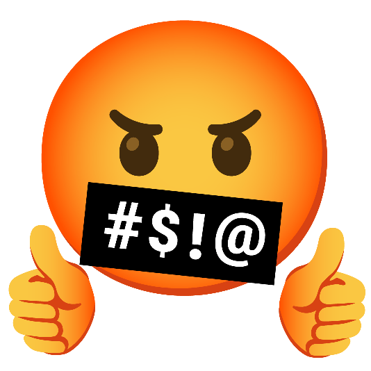 +1 face with symbols on mouth