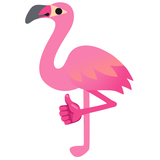 +1 flamingo