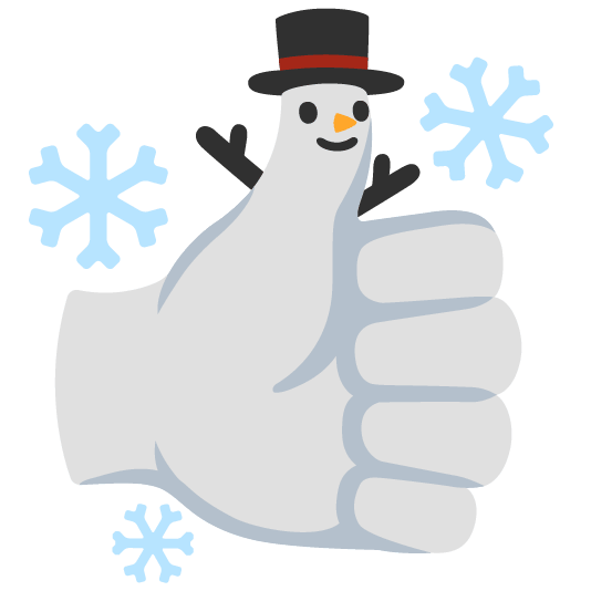 +1 snowman without snow