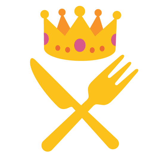 crown knife fork plate