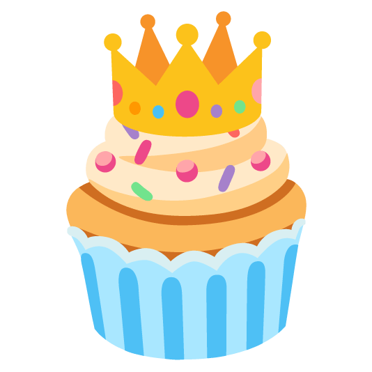 crown cupcake