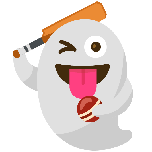 ghost cricket bat and ball