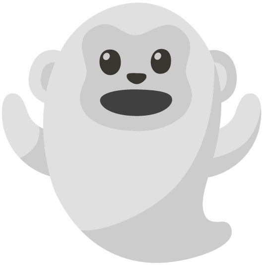 ghost monkey face
