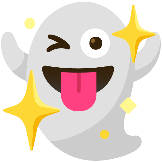 ghost sparkling heart