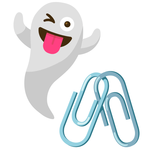 ghost linked paperclips