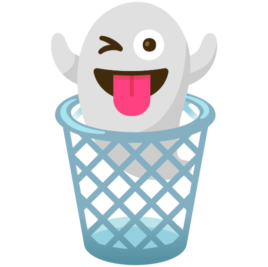 ghost wastebasket