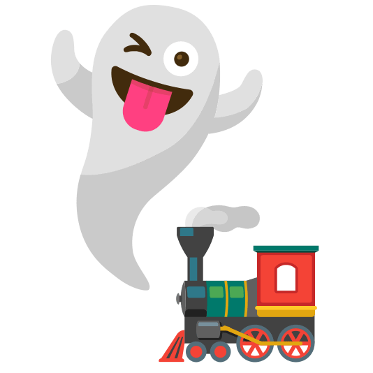 ghost steam locomotive