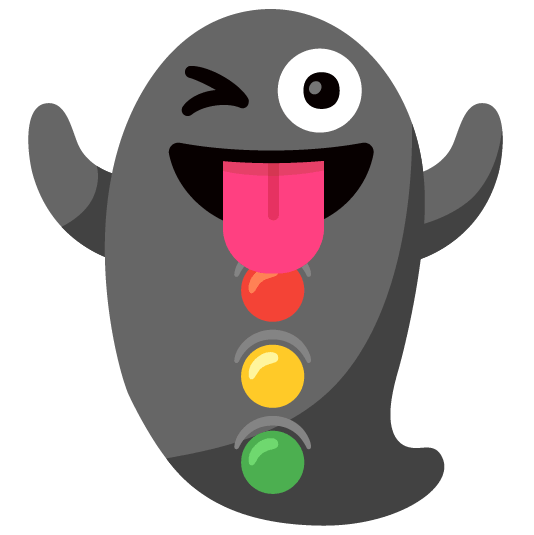 ghost vertical traffic light