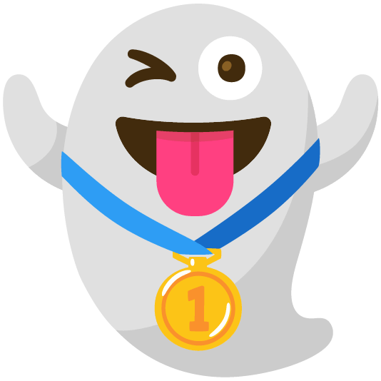 ghost first place medal