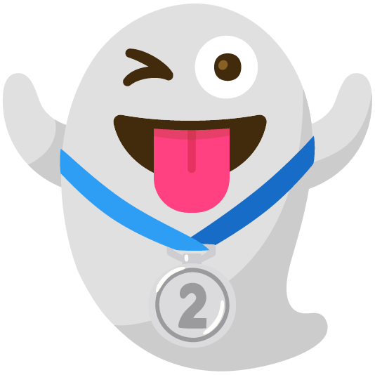 ghost second place medal