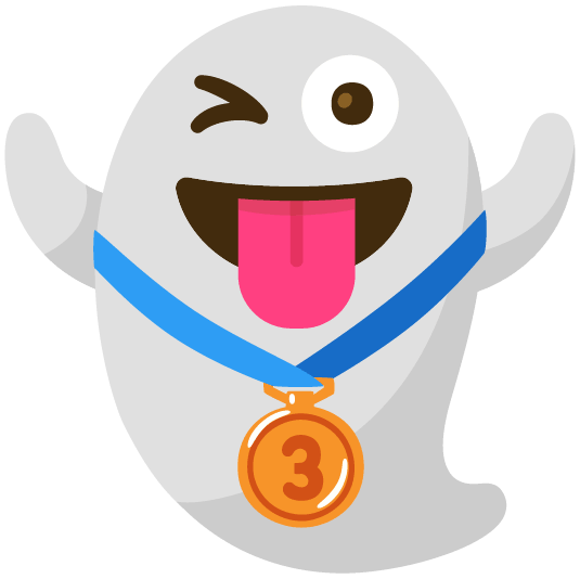 ghost third place medal