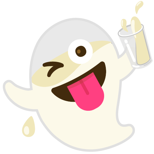 ghost glass of milk