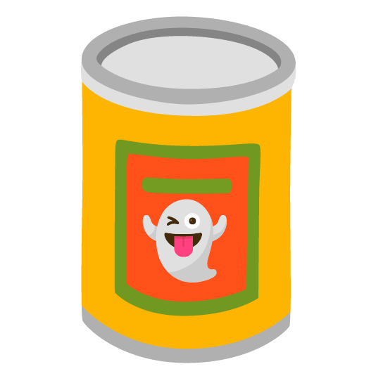 ghost canned food