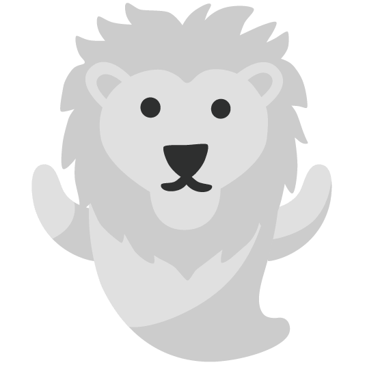 ghost lion face