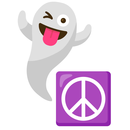 ghost peace symbol