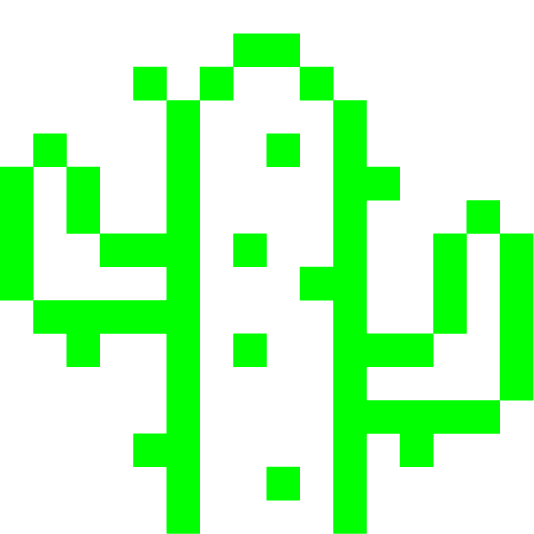 space invader cactus