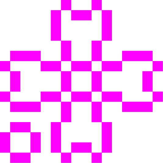 space invader cherry blossom