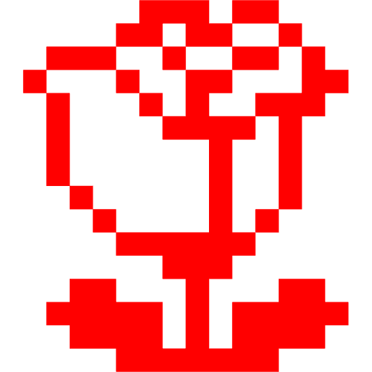 space invader rose