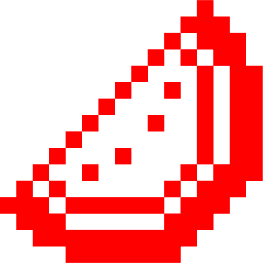 space invader watermelon