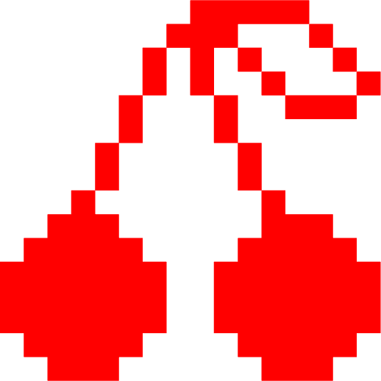 space invader cherries