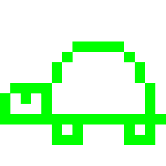 space invader turtle