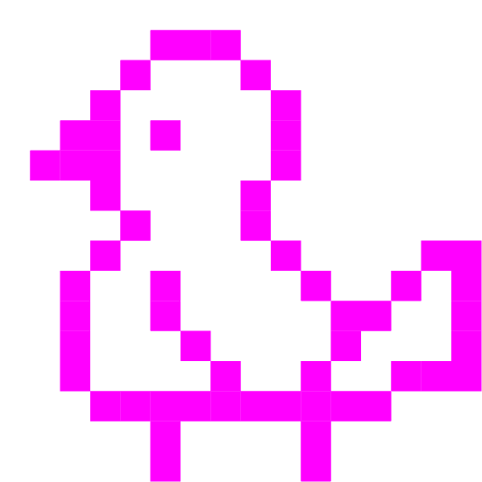 space invader bird